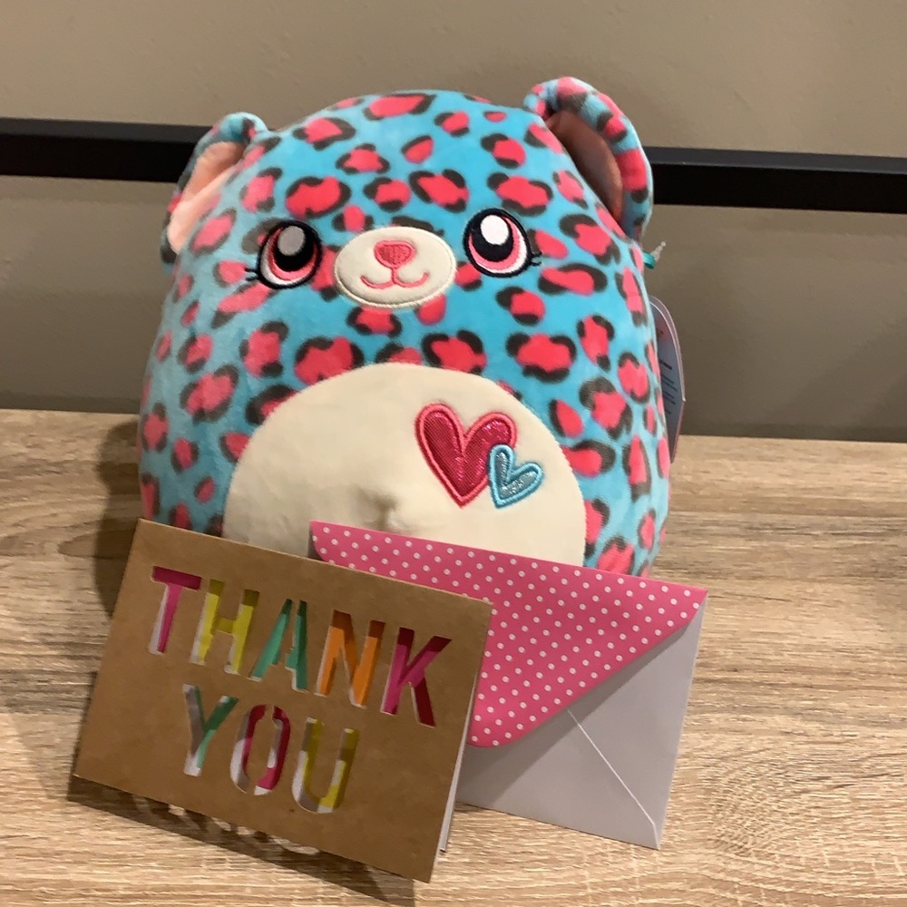 Valentine’s Day squishmallow leopard